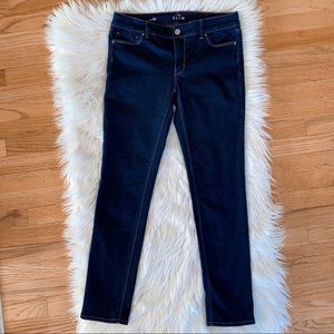 WHBM Dark Wash Slim Classic Rise Jeans